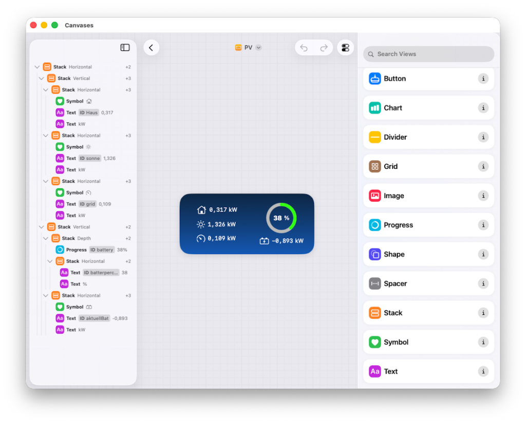 Canvas App Screen, description in the text